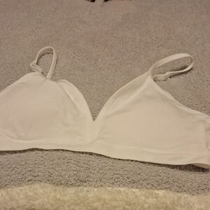 NWOT! Wonder Nation Girls White Bra, Size L